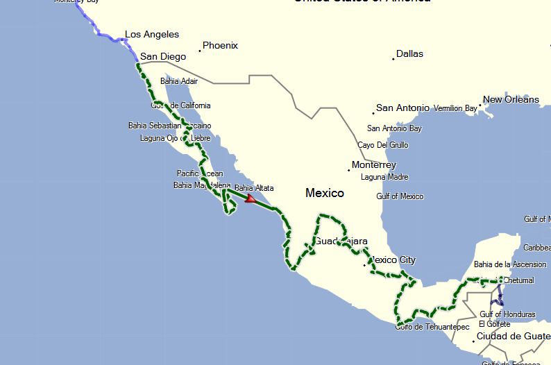 Route Mexiko