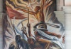 Im historischen Museum gibt es große Wandmalereien zur Geschichte Mexikos